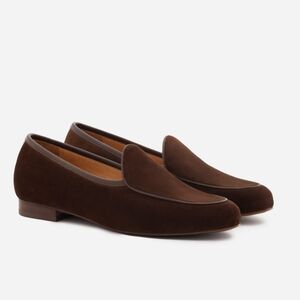 Beckett Simonon Greta Belgian Loafer, Chocolate, Size 7.5